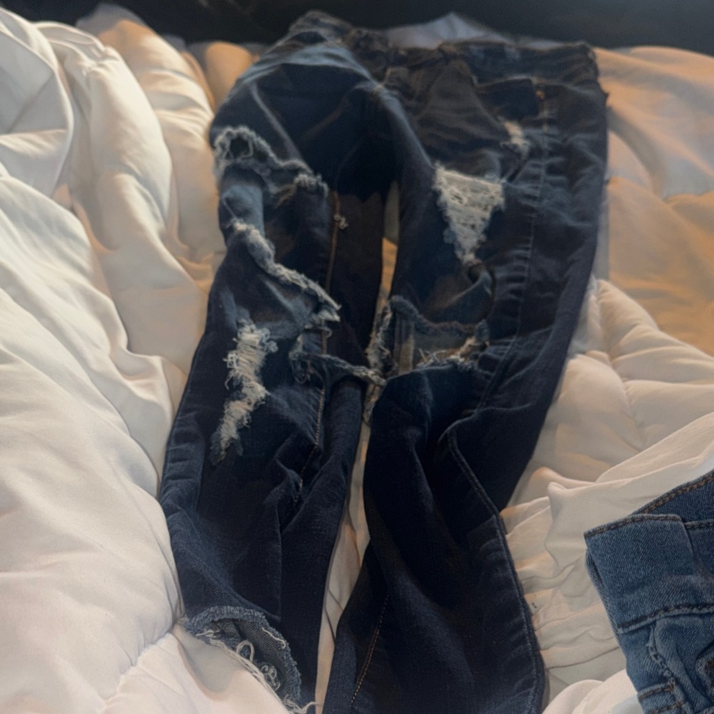 Machine Dark Blue Denim Jeans